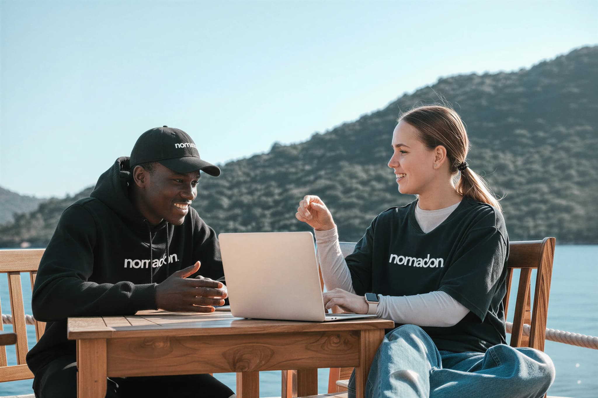 Empreendedores trabalhando remotamente